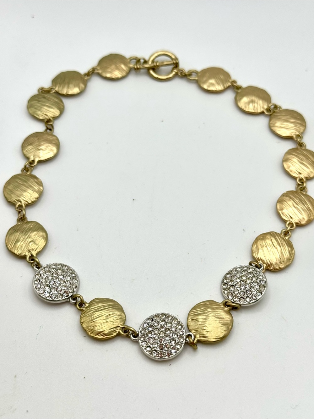 Vintage Chico’s Round Disc Collar Necklace